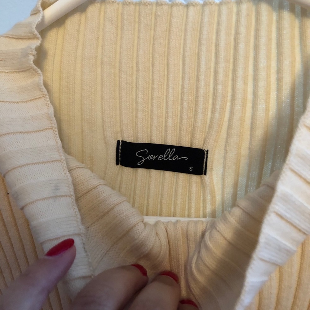Sorella ribbed cream dress